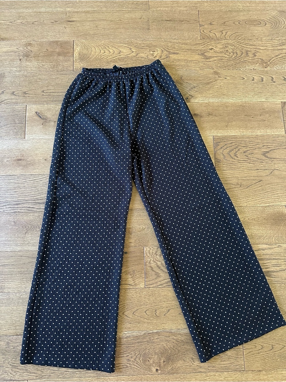 See You Monday Stretchy Waist Polka Dot Pants Sz S